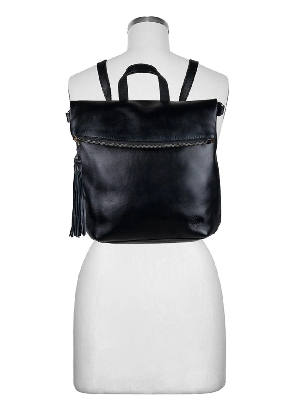 Patricia Nash‎ Luzille Heritage Black Leather Backpack Convertible Tote